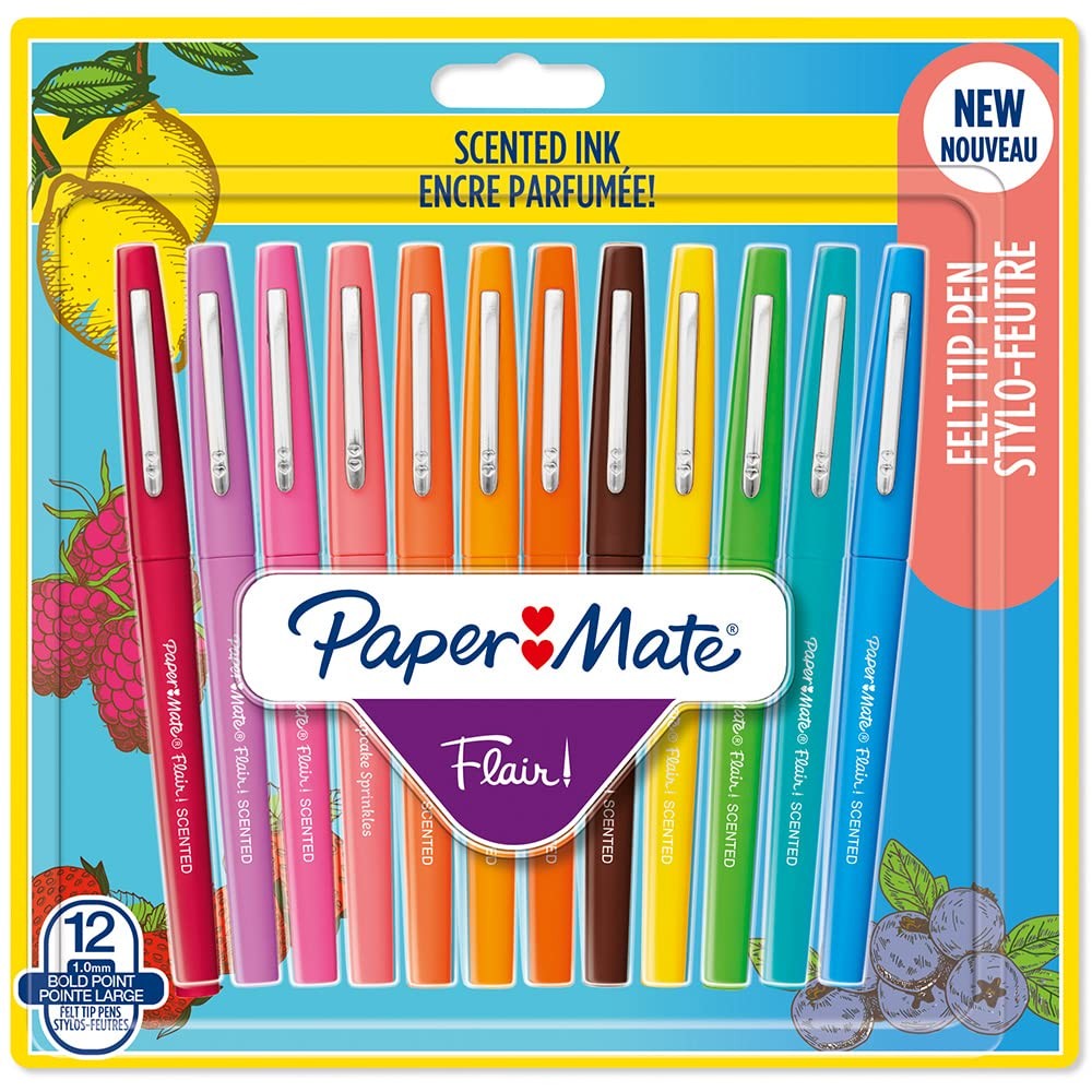 Paper Mate Flair Scented Felt Tip Pens   Assorted Sunday Brunch Scents and Colou