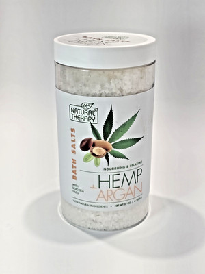 Natural Therapy 37 Oz Hemp & Argan Nourishing Dead Sea Bath Salts