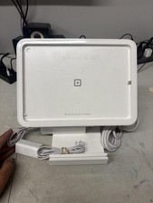 Square Stand IPad POS Swivel Dock White With Power Adapter Cables Base S089