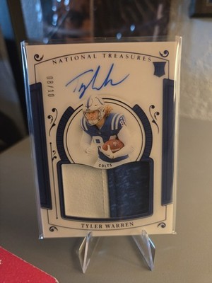  Tyler Warren(RC)- '25 National Treasures 'Rookie Treasures' RPA #8/10 #Colts 