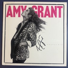 AMY GRANT SIGNED UNGUARDED ALBUM VINYL CHRISTIAN SINGER AUTOGRAPH COA