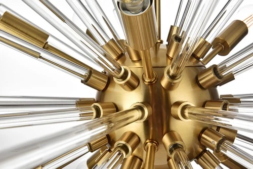 Elegant Lighting 2502D32 Sienna 10 Light 32"W Crystal Sputnik - Gold - Picture 9 of 12