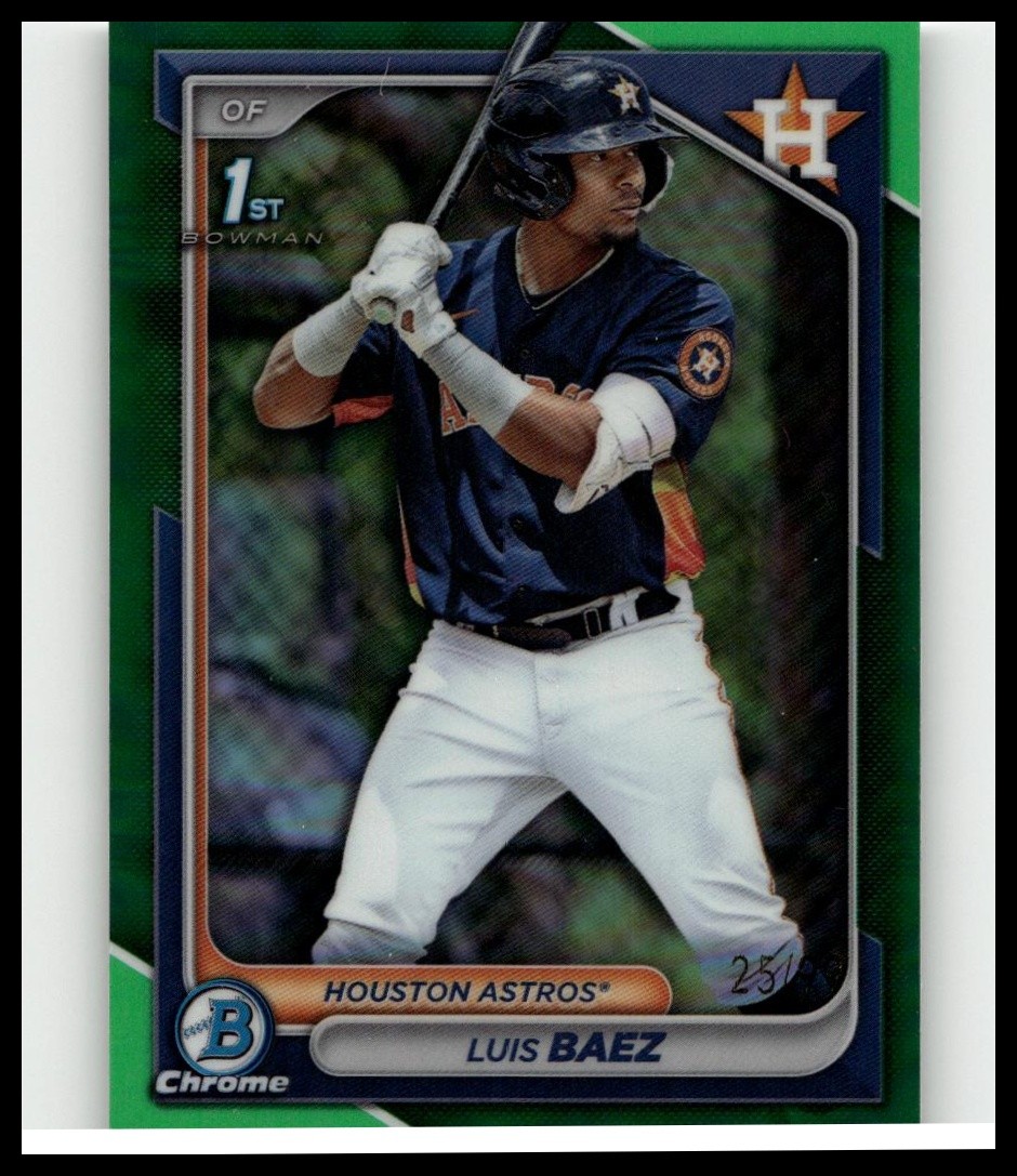 2024 1st Bowman Chrome Green Refractor Luis Baez /99 #BCP-66 RC