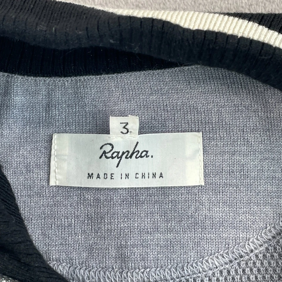 Chaqueta de Pista Rapha Balmamion Para Hombre 3 Gris Medio Negro 100% Lana Ciclismo Nueva Sin Etiquetas Foto 2 de 4