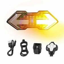 Bike Turn Signals Bright Bike Tail Light with Turn Signal 120 Lumens USB Kit New