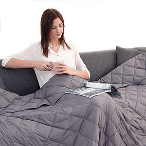 Cool Breathable Weighted Blanket, Sleep Improvement ...