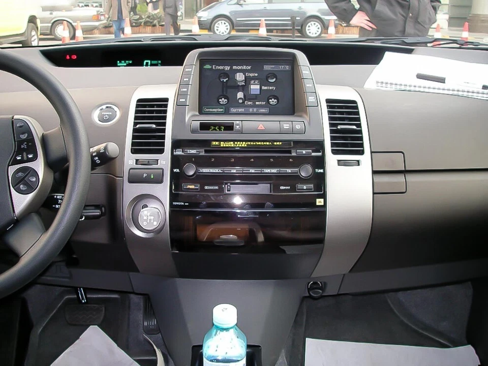 Radio de coche GPS navegación BT Apple Carplay 2+32 GB para Toyota Prius Android 15 2003-2009 Foto 4 de 4