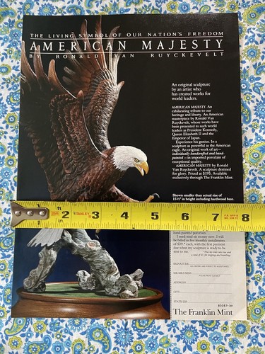 Vintage 1990 Franklin Mint American Majesty Print Ad - Bild 6 von 7
