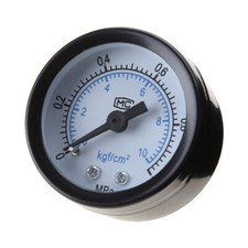 Utility Pressure Gauge 0-1.0Mpa-/0-10kgf/cm² Low Pressure Gauge 1/4" Thread