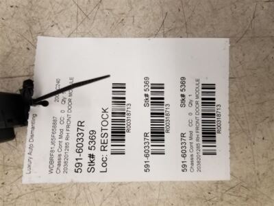 2002 2007 Mercedes-Benz C230 C320 - RF Door Module - R318713