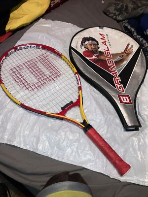 wilson federer tennis racquet and carry case 