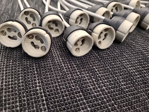 GU10 Lampen Fassung Sockel Halterung 230V Brandschutz Kabel 16cm Lang 1St - Bild 6 von 9
