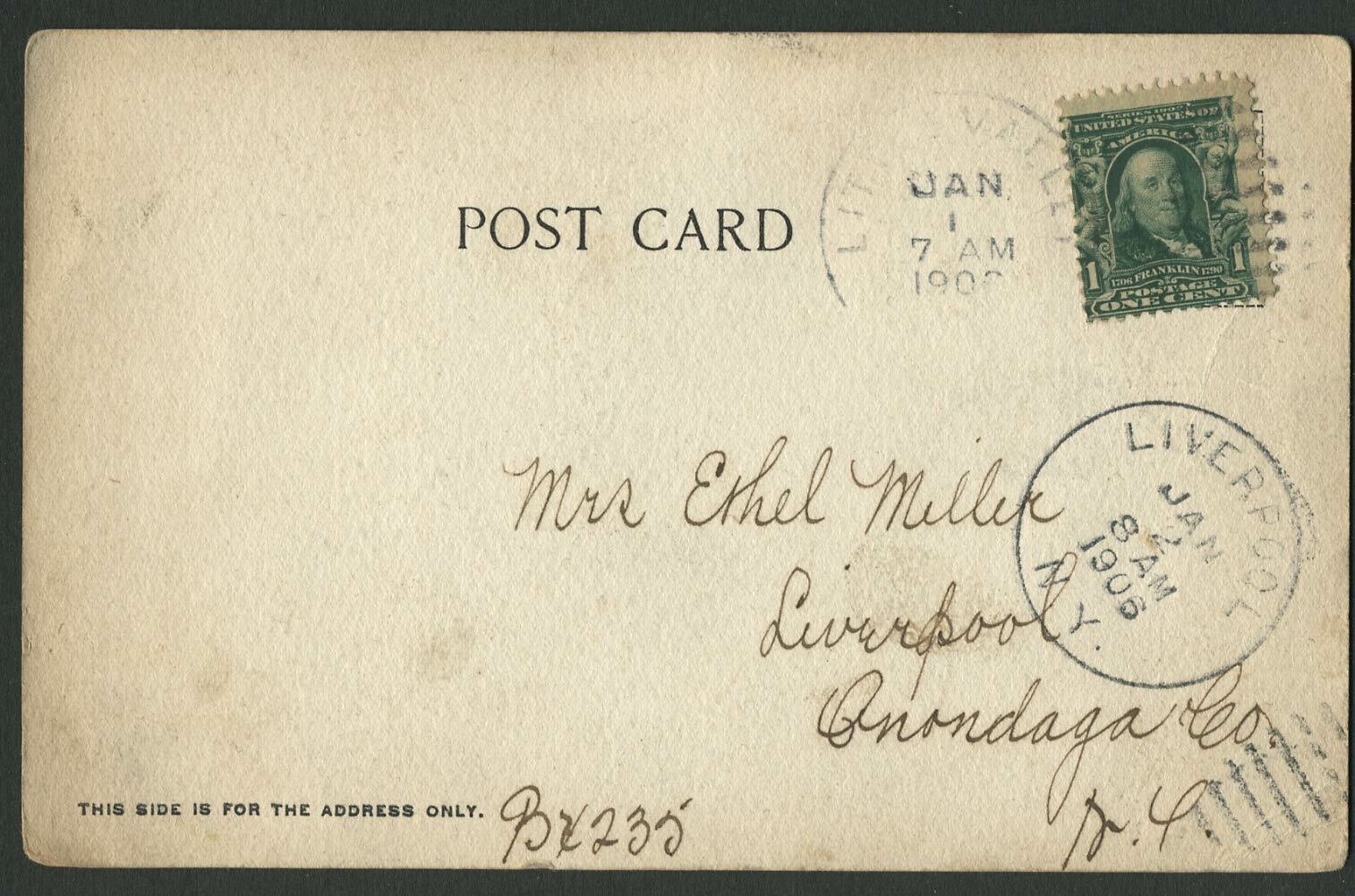 Little Valley NY Rare 1905 Postcard CATTARAUGUS COUNTY JAIL SHERIFF'S RESIDENCE eBay