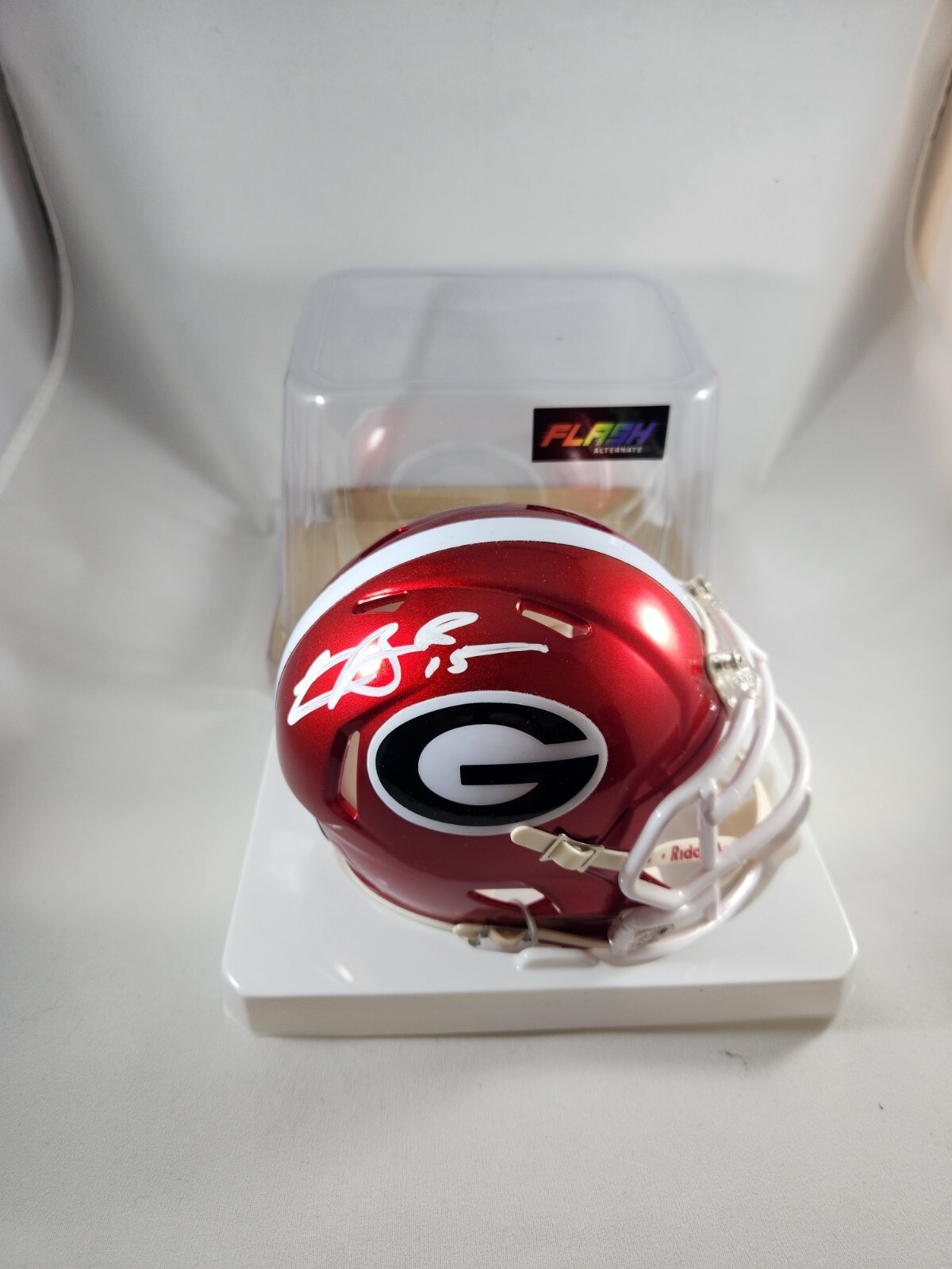 Carson Beck Autographed Signed Georgia Bulldogs Flash Speed Mini Helmet BAS Beckett 