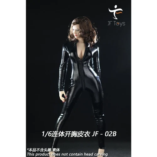 1/6 Scale Leather Bodysuit Jumpsuit Overalls For 12" PH TBL Hot Toys Figure Body - Picture 16 of 22