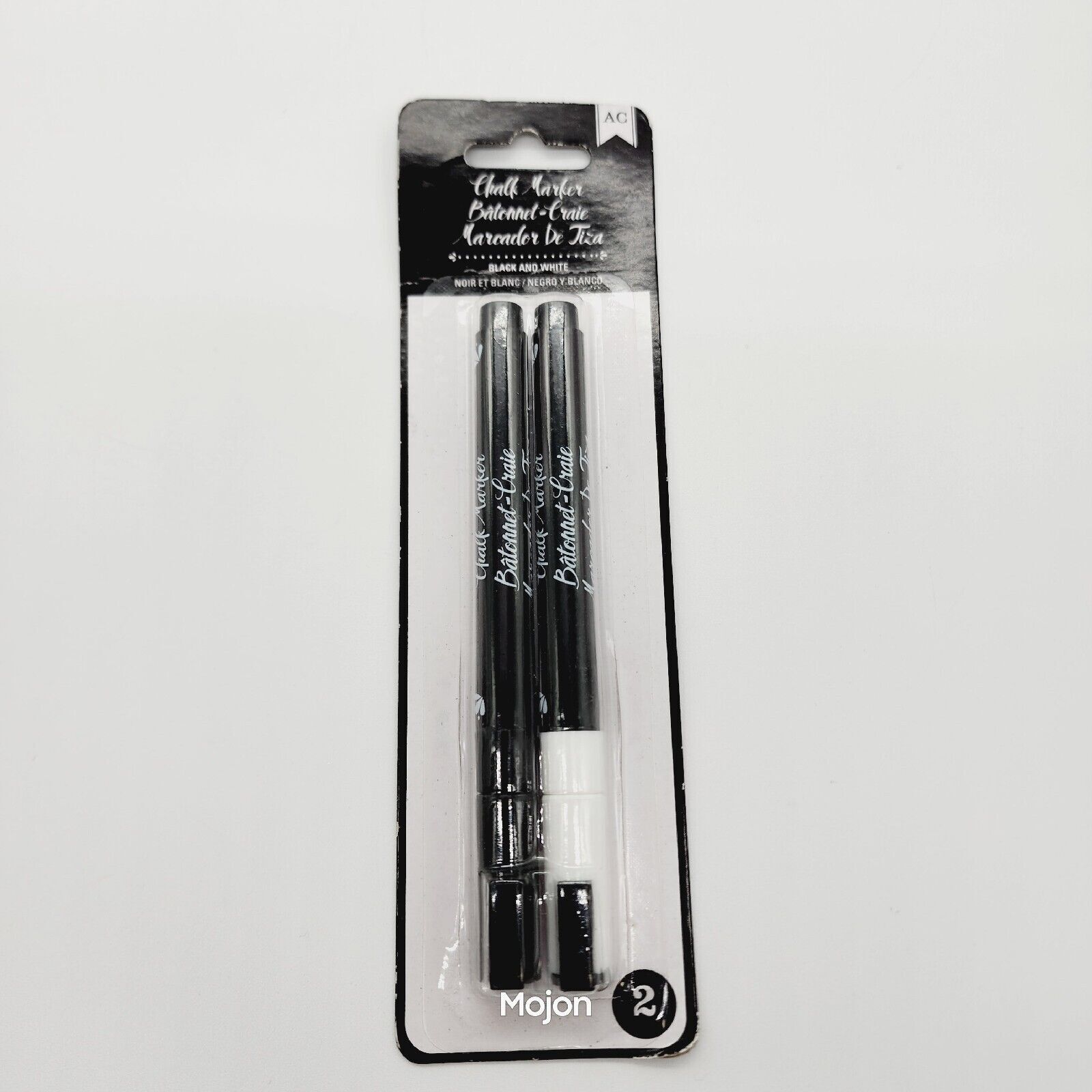 2/pkg Black & White Opaque Odorless