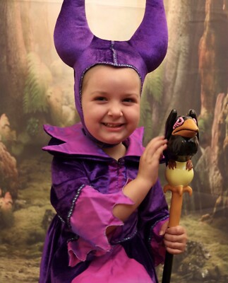 Purple Costume Malefica Bambina Disney Niña Malefica Costume Fai