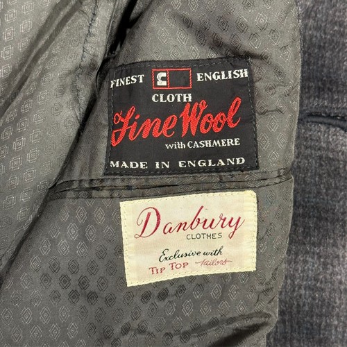 Vintage 1950s Danbry Plaid Wool Cashmere Coat Made in England 37T Small - Picture 7 of 9