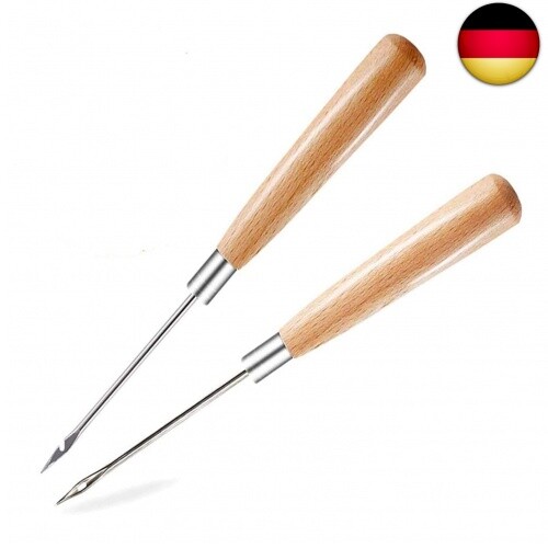 2 StüCk Ahle, Leder Werkzeug Loch Ahle, NäHahle, Leder NäHen Werkzeug, Sp-image