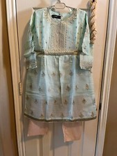 Indian Pakistani Peplum Style Girls Party Wear Suit