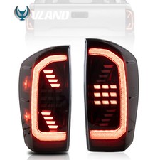 Pair Tail Lights For 2016-2021 Toyota Tacoma Led Smoked W Sequential Rear Lamp Pair Tail Lights For 2016-2021 Toyota Tacoma Led Smoked W Sequential Rear Lamp