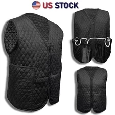 LVAD Women Black Quilted Vest for HeartMate 3 & 2 Devices Functional Vest S-4XL