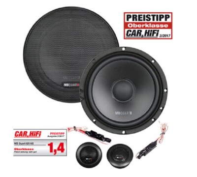 MB QUART QS-165 2 Wege Kompo-Kit 16,5 cm Lautsprecher 180 Watt 1 Paar