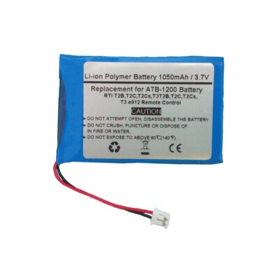 ATB-1200 Battery For RTI T2B,T2C,T2Cs,T3T2B,T2C,T2Cs,T3 e912 Remote Control