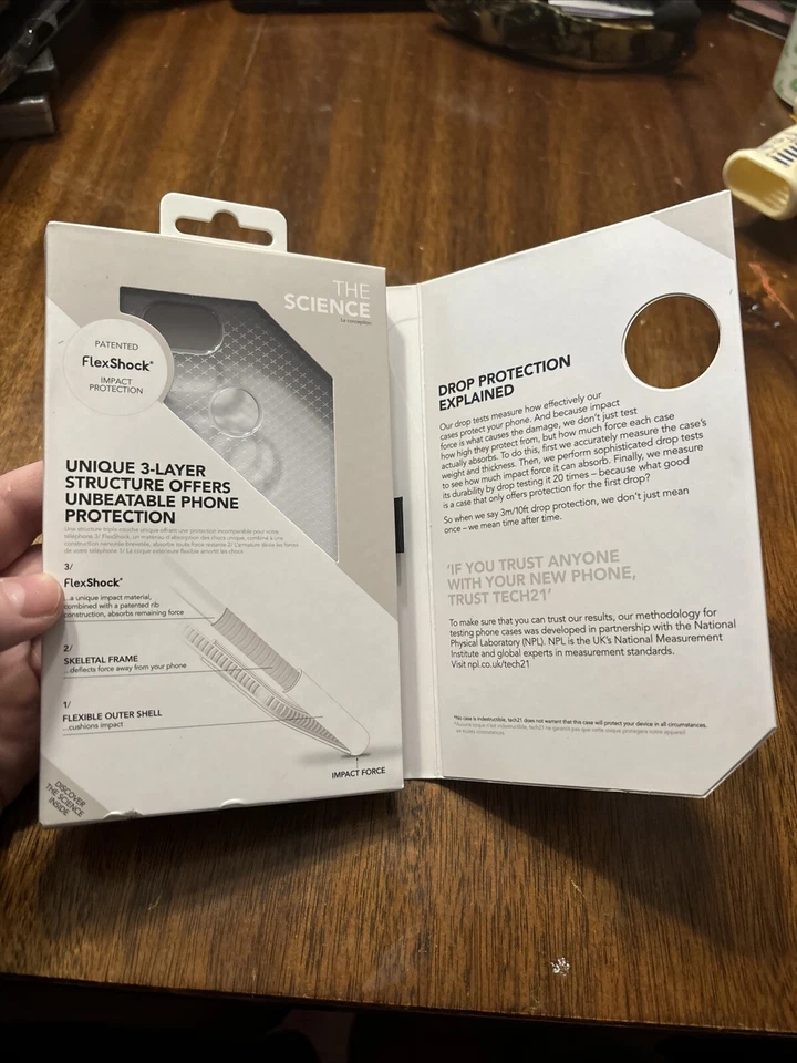 Tech21 Evo Check Case for Google Pixel 2 XL - Clear/White - Image 2 of 3