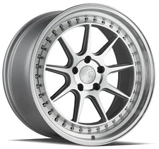 (1) 18x9.5 Flow Forged Aodhan DS-X 5x114.3 +30 Machined Silver Wheel