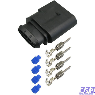 Stecker passt zu VW 1J0973824 Reparatursatz 4-pol Stift 0,5-1,0² z.B Lambdasonde