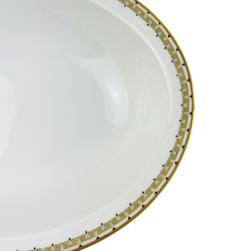 Antique Haviland Albany Oval Vegetable Bowl Greek Key Limoges Schleiger 107a 10" - Picture 9 of 16