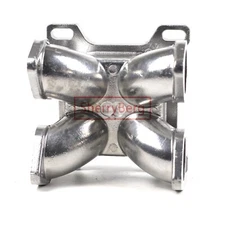 Intake Manifold For GM Redline 12-3144 Twin DCOE Weber to 4 Barrel Holley Carby