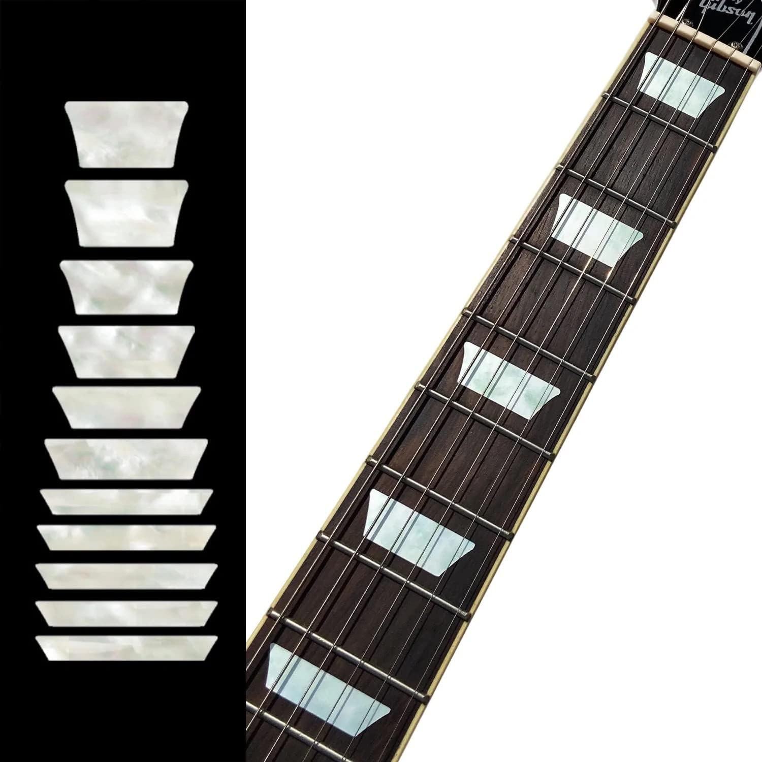 Guitar Fingerboard Fret Markers White Pearl Stickers Inlay
