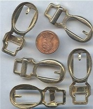 18 VINTAGE GOLD 45x20mm. OVAL SETTING BELT BUCKLES z806