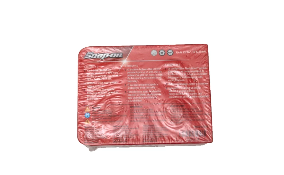 Snap On Tools NEW 2003LN 3pc 1/2" Drive Impact Double Ended Lug Nut Socket Set - Image 4 of 4