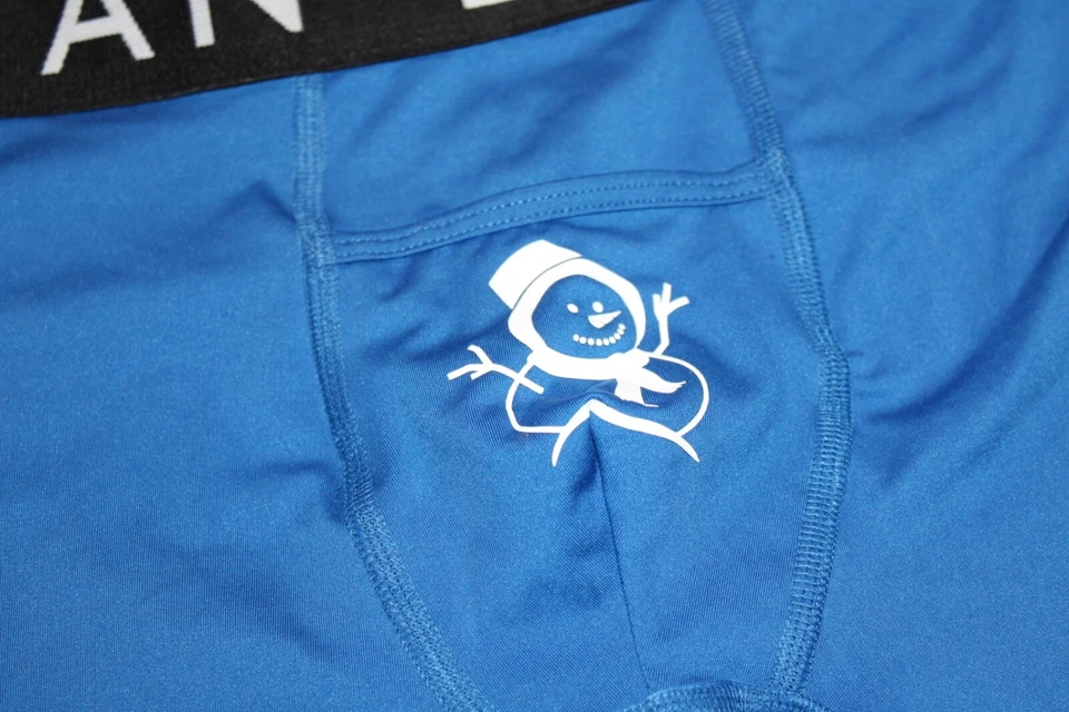 Calzoncillo boxer azul American Eagle Outfitters Snow You Didn't Print para hombre XS Foto 2 de 4