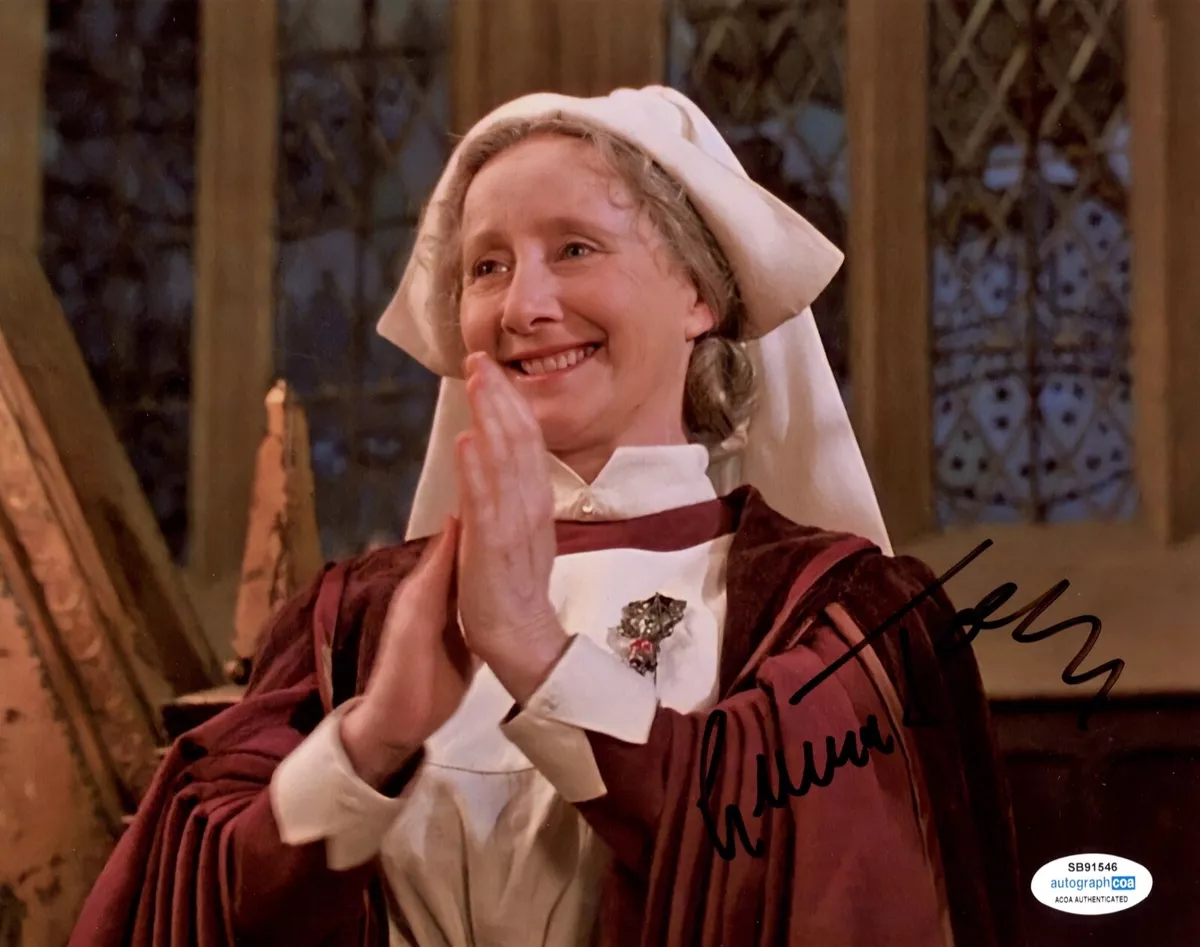 GEMMA JONES SIGNED 8X10 PHOTO ACOA AUTOGRAPHED HARRY POTTER MADAM