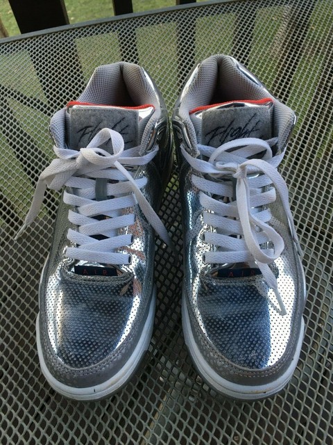 nike flight squad metallic silver