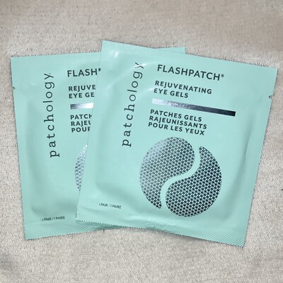 2x Pairs Patchology Flashpatch Rejuvenating Eye Gels NWOB