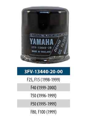 YAMAHA OEM Outboard Oil Filter 1998-1999 F25 F15 F40 F50 F80/100 3FV-13440-20-00