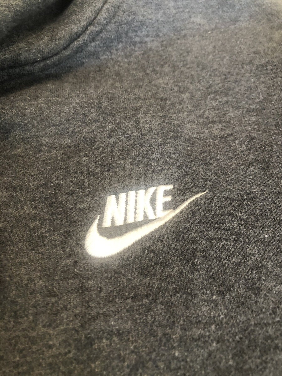 Vintage Y2K Nike Mini Swoosh Gray Hoodie Blue Tag Navy Size Vintage Y2K Nike Mini Swoosh Gray Hoodie Blue Tag Navy Size