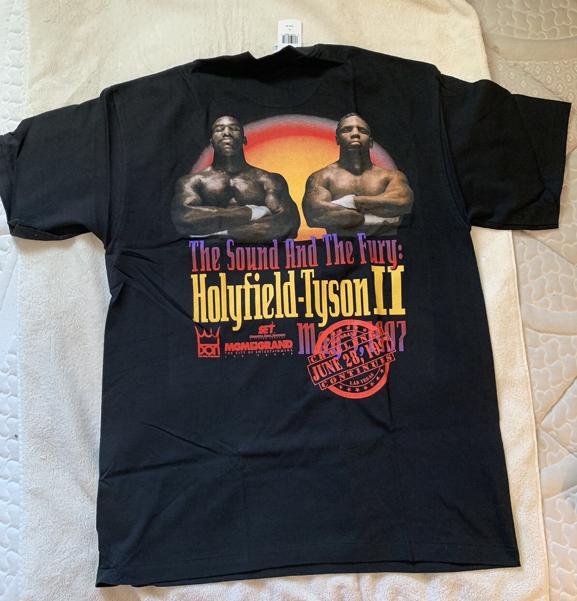 希少 Holyfield Tyson 2 Tシャツ 1997年製 ボクシングT 希少 Holyfield Tyson 2 Tシャツ 1997年製 ボクシングT