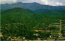 Top of the Lift View Gatlinburg Tennessee Smoky Mountains TN Chrome Postcard