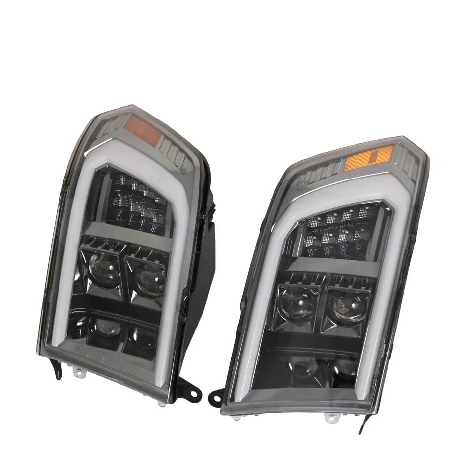 Faróis LED barra de tira projetor preto jato para 2009-2018 Dodge Ram 1500 2500 - Imagem 2 de 4