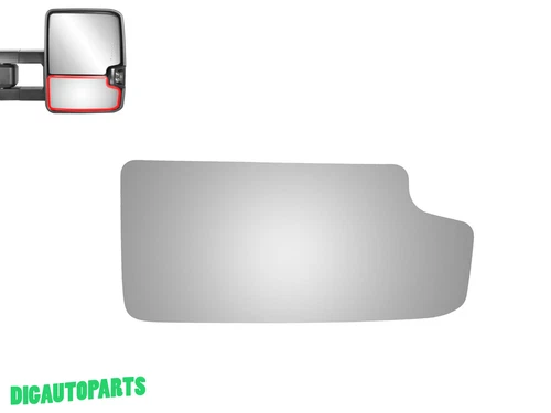 Tow Mirror Glass for GMC Sierra 3500HD 2500HD 1500 Passenger Right Side RH Lower
