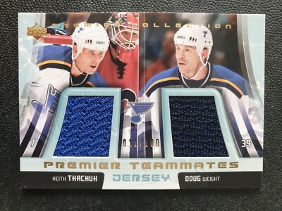 2003-04 UD Premier Collection Teammates PT-SB Tkachuk/Weight (2CLR) #011/100
