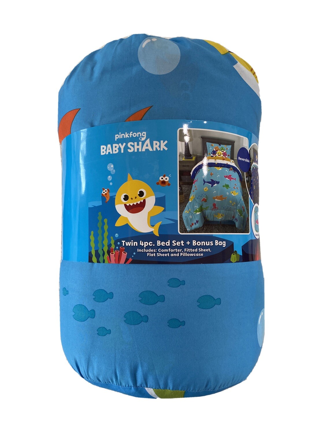 baby shark twin comforter