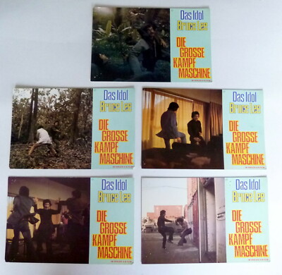 Bruce Lee - Die Grosse Kampfmaschine 5 AUSHANGFOTOS German Lobby Cards EASTERN 