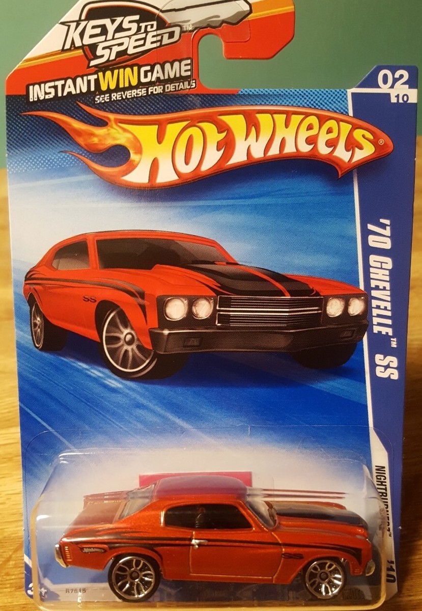 Hot Wheels '70 Chevy Chevelle SS Dark Red With Black 1:64
